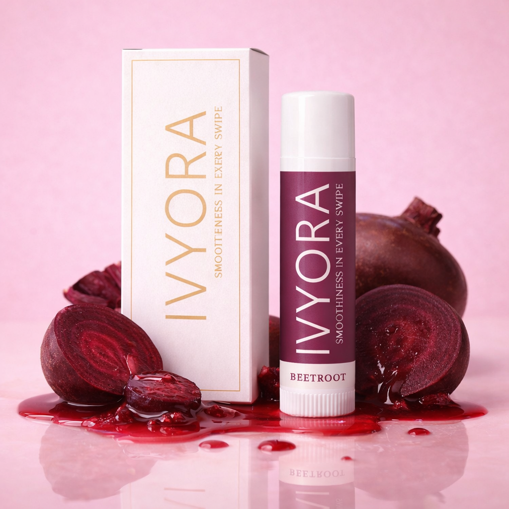 IVYORA Strawberry and Beetroot Lip Balm Combo